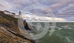 The Wicklow Lighthouse at Wicklow, Ireland