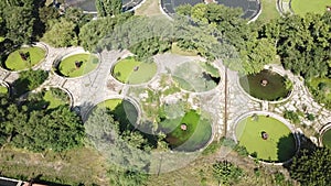 Wide aerial of water purification circle