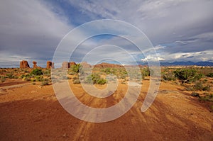 Wide Angle at Balanced Rock in Arches National Park