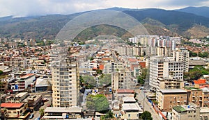 Wide angle of Caracas, capital city of Venezuela