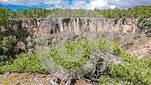 Wide angle of deep wolf torca in Cuenca photo