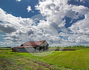 Wide Angle Field and Barn