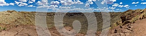 Panoramic view of the meteorite crater near Winslow, Arizona photo