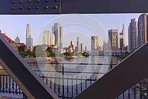 Wide angle shot of the Jinmen Hometown  in Nankai, China