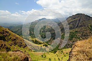 Wide angle view of Ella Gap, Sri Lanka