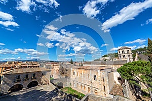 Wide Angle View of Girona, Spain