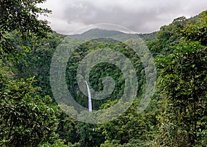 La Fortuna de San Carlos waterfall in Arenal volcano national park, Costa Rica