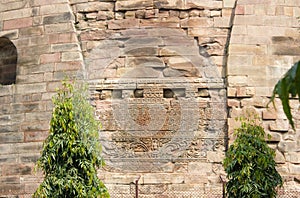 Wide angle view of the large Buddha Stupa at Sarnath, India