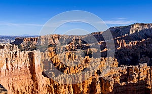 Wide angle view over Bryce Canyon in Utah