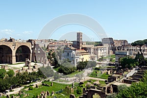 Roman Forum, with the The Basilica of Maxentius and Constantine photo