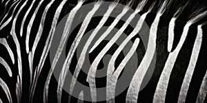 Wide background patterns with zebra skin. Generative ai