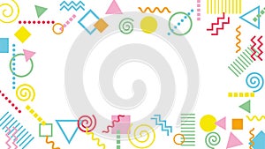 wide backgrounds frame graphics of geometrical pattern - photo
