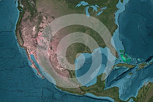 Wide extent USA America Mexico HD Satellite image NASA photo