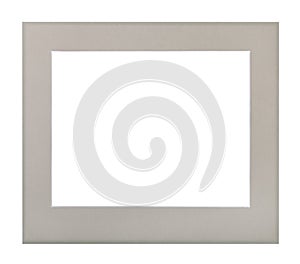 wide flat gray passe-partout for picture frame