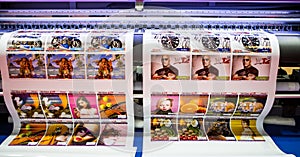 Wide format digital ink jet printer