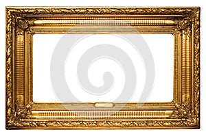 Wide Golden Picture Frame w/ Path photo