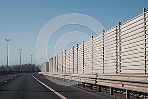 Wide highway. long roadway. road going into the distance