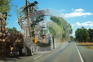 Wide Load On An Australian Highway