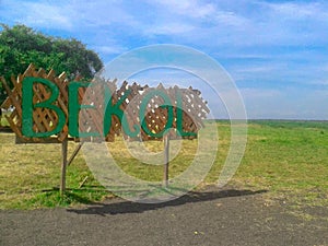 Wide meadow in Savana Bekol, Baluran National Park, Banyuwangi city