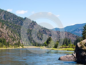 Wide Mountain River Cuts a Valley - Clark Fork River