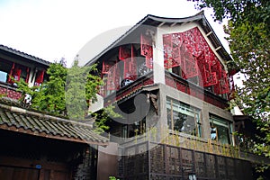 Wide and Narrow Alleys in Chengdu City
