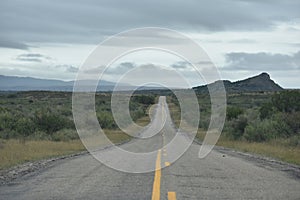 Wide open Road in West Texas