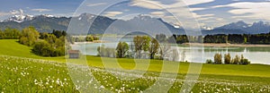 Wide panorama landscape in Bavaria