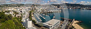 Wide Panorama Of Wellington City