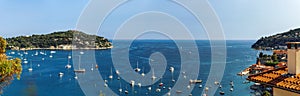 Wide panoramic view of Cap-Ferrat, France