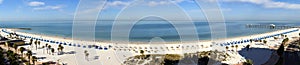 Wide Panoramic View of Clearwater Beach Resort in Florida