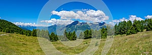 Panoramic view from Mortirolo pass