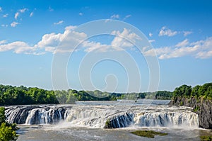 Wide and Powerful Cohoes Falls