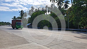 Wide Road in Digos City, Davao del Sur, Philippines photo