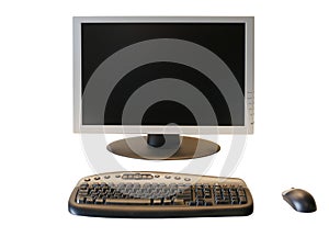 Wide Screen LCD Monitor with wireless keyboard and mouse