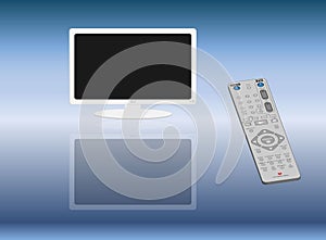 Wide screen monitor and remote control