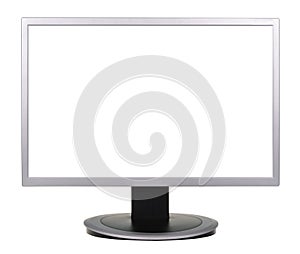 Wide screen TV isolated on a white