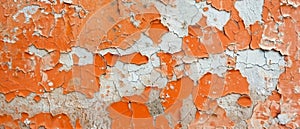 This wide shot captures the widespread decay of orange peel paint, creating an unintended mural of time's relentless