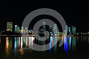 Wide shot of Perth City night