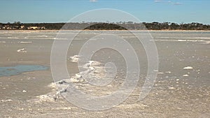 Wide shot of a west australian salt pan