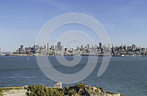 Wide skyline of San Francisco, CA, USA