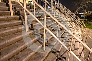 Wide stairs at stadium