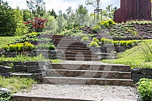 wide stone stairs