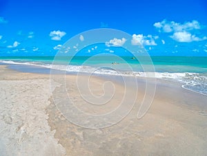 Wide view of Barra Grande beach, Maragogi - AL, Brazil photo