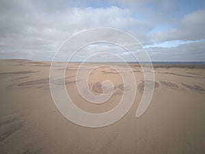 Wide view of Namibe desert