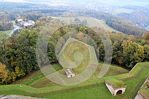 Wide view on the natural landscape from the tower in dresden sachsen germany