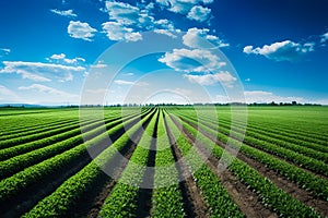 Wide views of crops where drones and technology coexist a combination of innovation and tradition