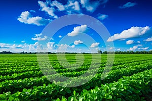 Wide views of crops where drones and technology coexist a combination of innovation and tradition