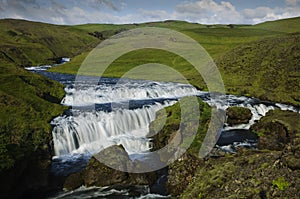 A Wide Waterfal in Iceland