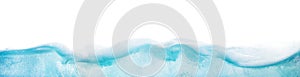 Wide web banner design of abstract blue water surface