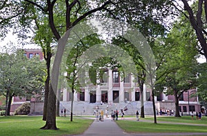 Widener Library in Old Harvard Yard